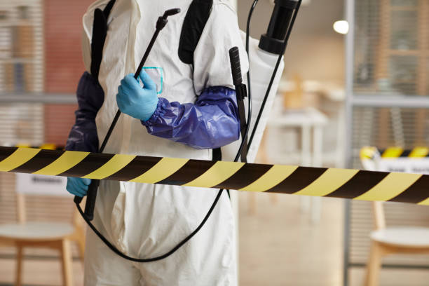Professional Blood Cleanup technician working in Allenwood, NJ